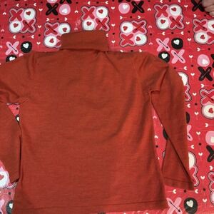 Lineamidas Womens Light Orange Wool Long Sleeve Turtleneck Pullover Sweater Sz M